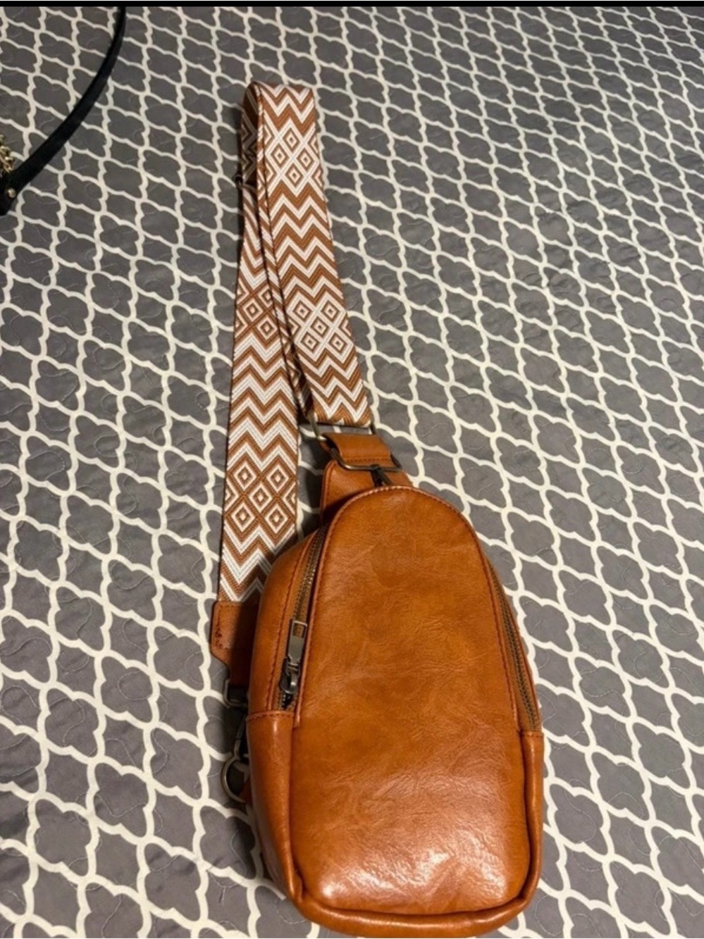 Leather cross body